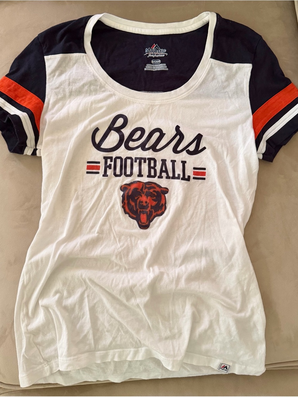 Majestic Bears Football Short Sleeve Tee